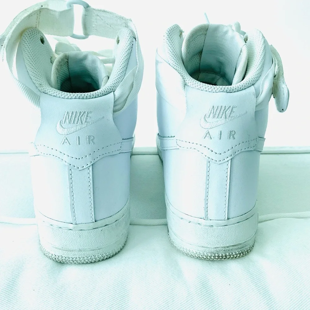 Nike Air Force 1 High White Womens 8.5 Clean Classic Sneakers
